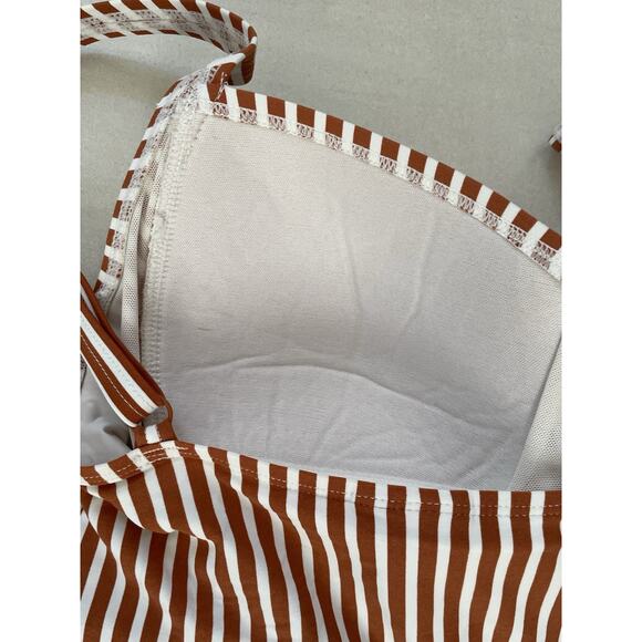 Nip Tuck Swim One Piece Swimsuit Multicolor Striped Swimwear - Picture 7 of 11